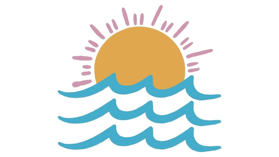 beach fun illustration